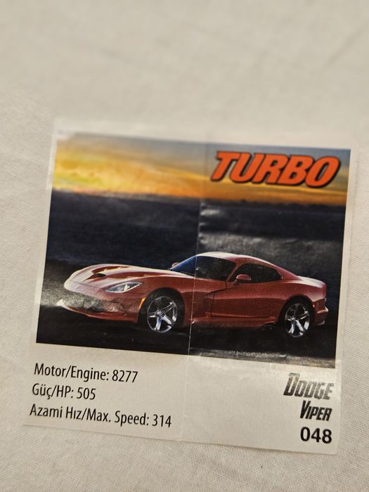 Colectie cartonase de la gume turbo