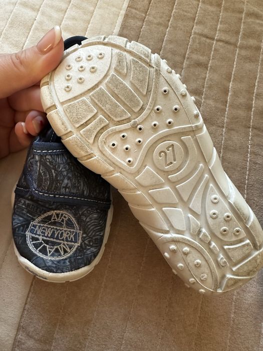 Пантофи за детската градина със стелка от естеств. кожа - ном. 26 и 27