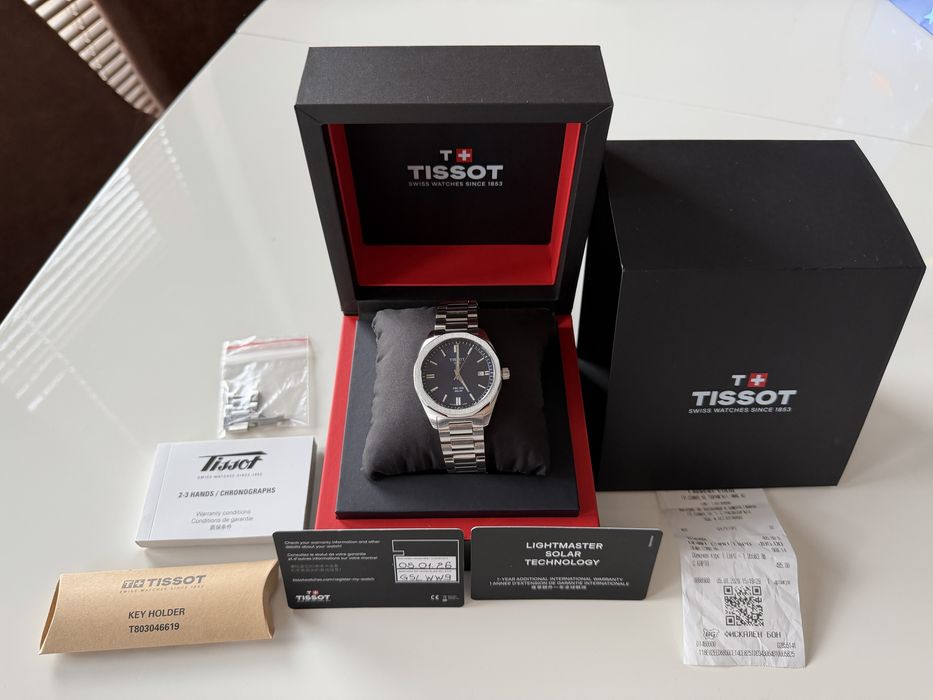 Tissot мъжки часовник PRC 100 Solar Quartz неразличим от нов