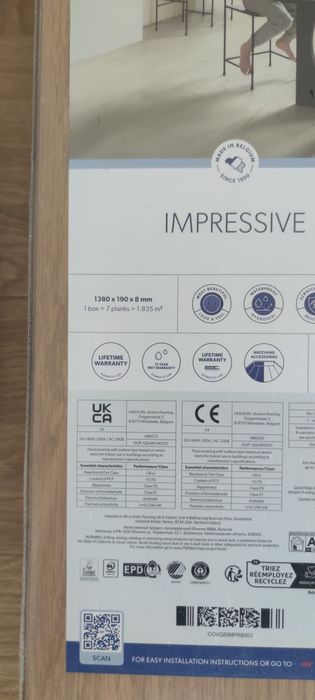 Чисто нов белгийски ламинат Quick-step