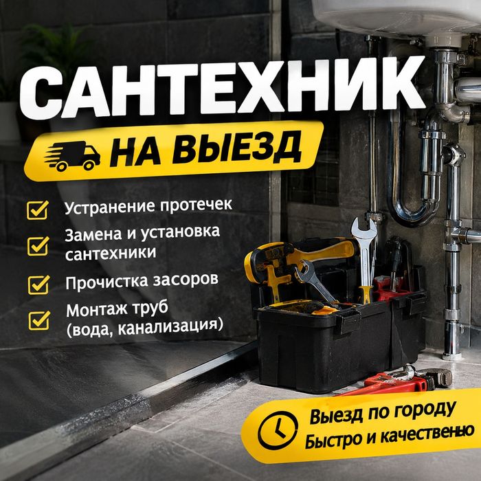 Сантехник выезд 30 минут