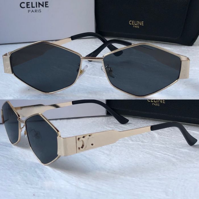 Дамски слънчеви очила ромб 2 цвята златни сребърни