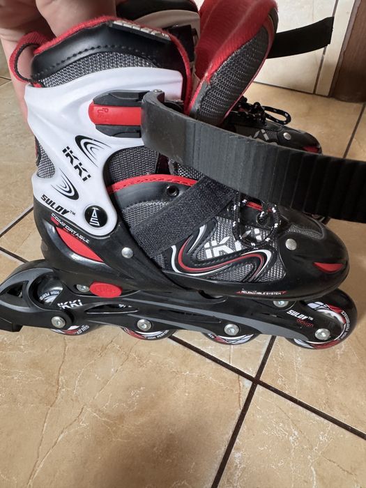 Patine cu rotile din silicon, marime ajustabila 35-38