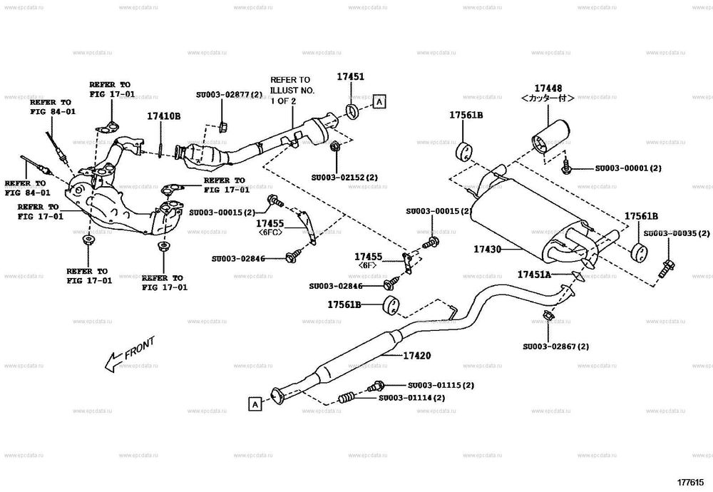 Țeavă de eșapament second-hand pentru Toyota GT86 ZN6, 1 gen - prezent