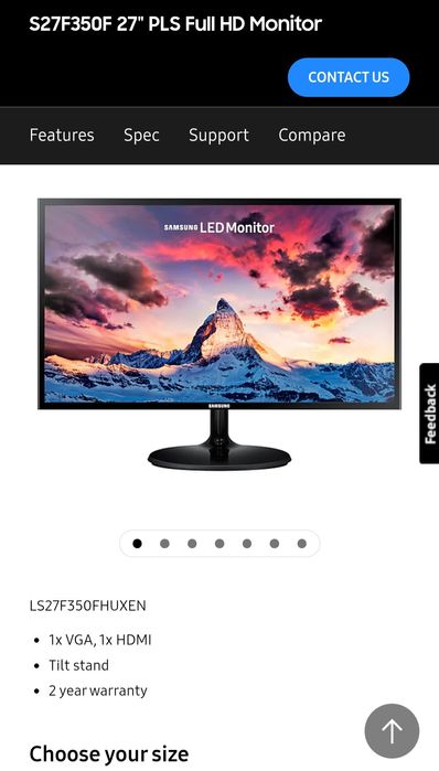 Samsung Monitor 27 inch Gaming