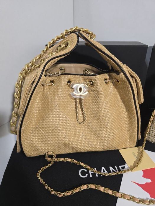 Дамска чанта Chanel Hobo 25S Raffia