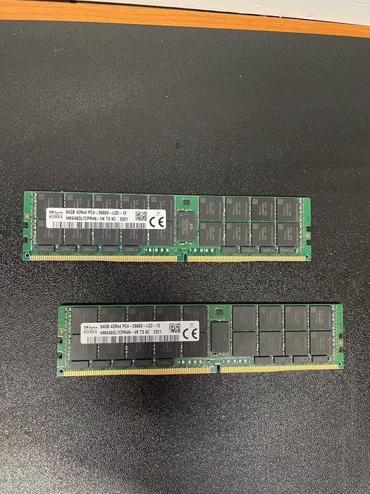 Memorie server 128 Gb DDR4 Hynix 2666, dual channel, 2 x 64 gb