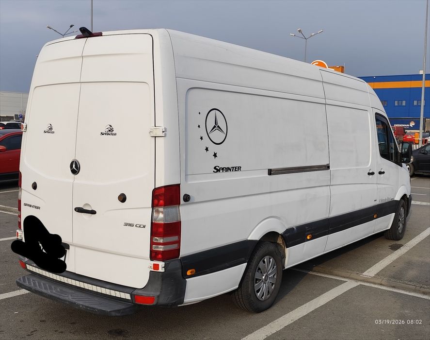 Închiriez autoutilitara microbuz duba transport marfa 3.5t Mercedes Sp