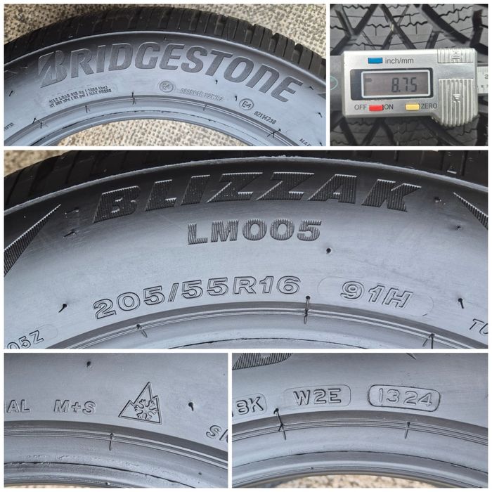 O bucată 205/55 R16 M+S iarnă - una Bridgestone