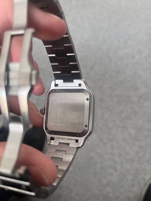 Часы Cartier Santos blue dial