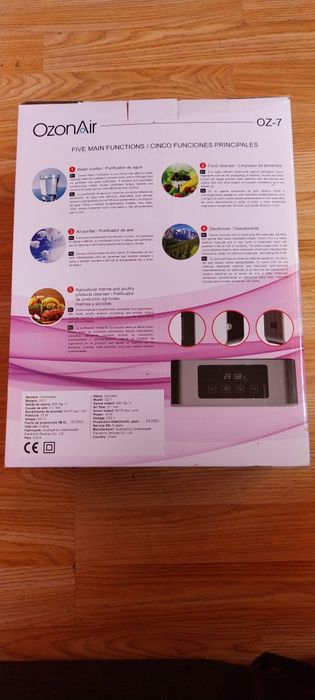 Ozonair oz-7 пречиствател на въздух,вода и храна