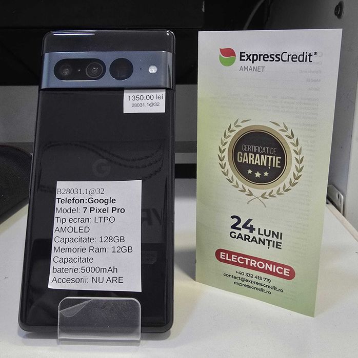 Telefon Google 7 Pixel Pro (AG32 B28031.1) 2 ANI GARANTIE!