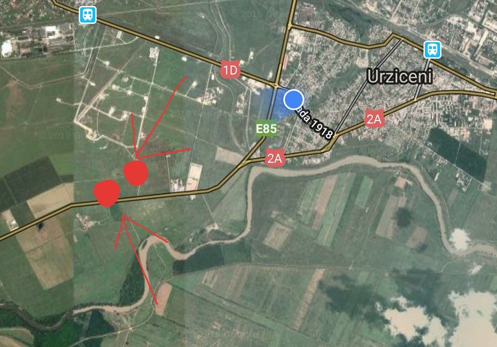 Pamant extravilan, 2 parcele a cate 17500mp respectiv 12500mp DN2