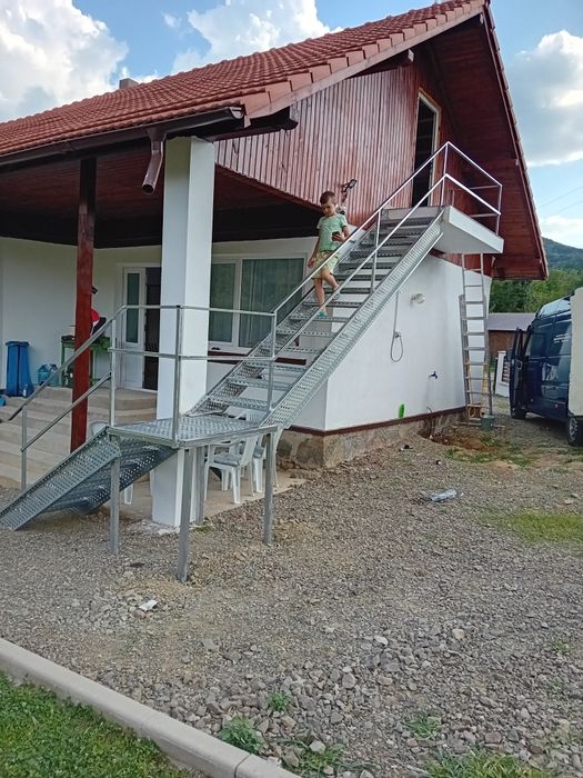 Scara metalica zincata facem și montaj