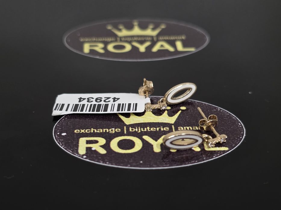 Bijuteria Royal: cercei aur 14k/1.05 gr