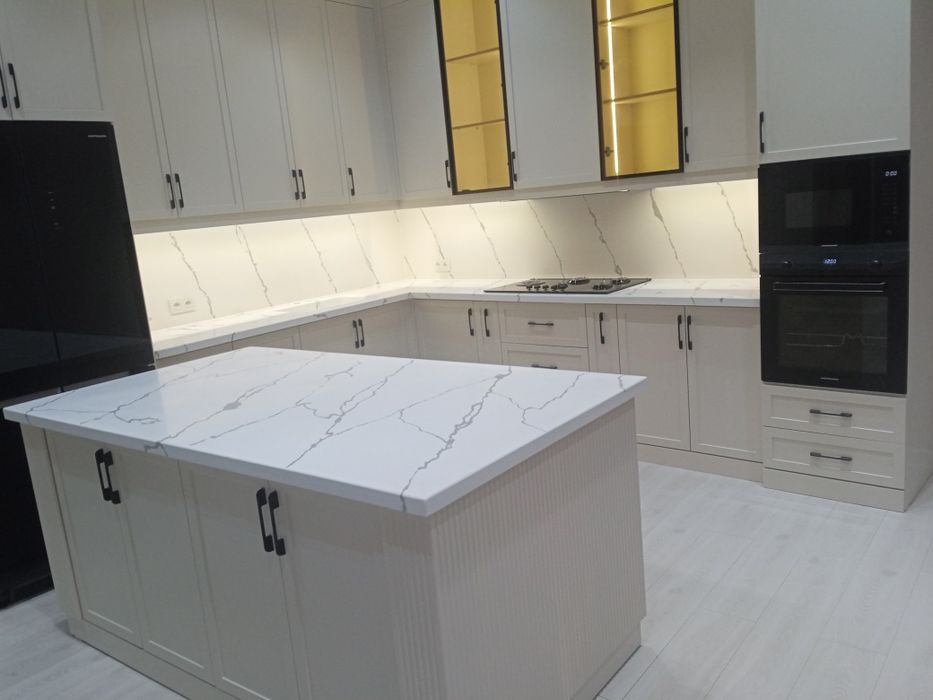 Куйма тош!! Литьевой камень из жидкого гранита. Кухня учун столешница