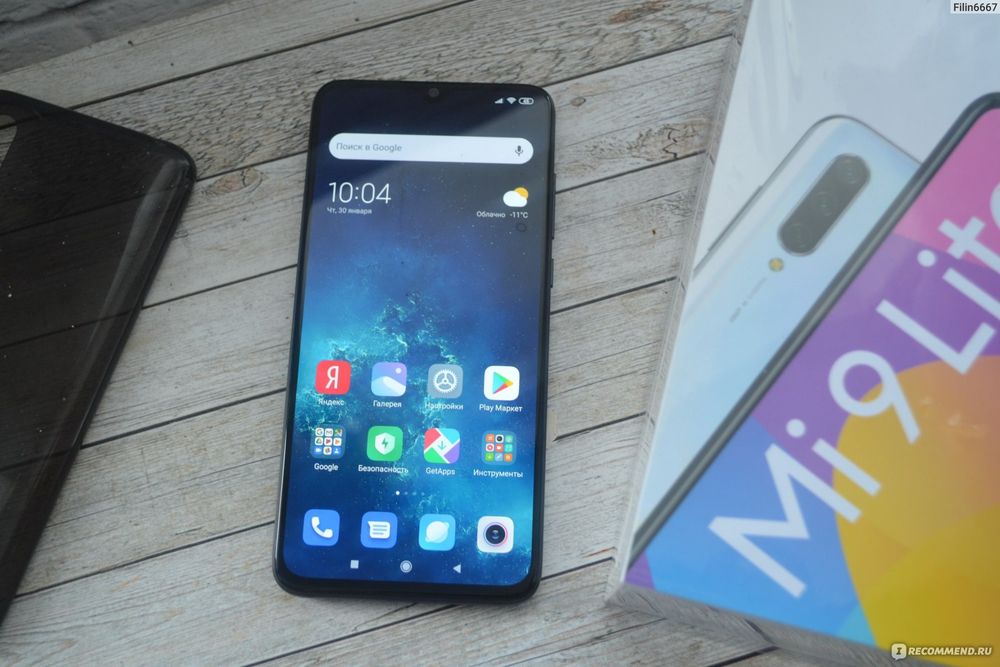 Mi 9 Lite 6/64 черный графит в идеальном состоянии