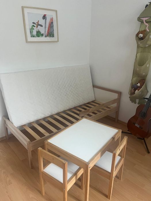 Vând pat pentru copii IKEA SNIGLAR + saltea UNDERLIG
