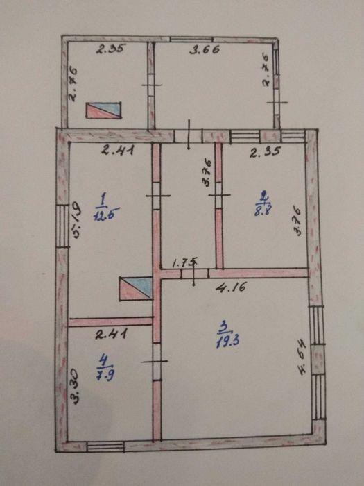 Продам дом в поселке Аманкарагай, по улице Шевченко.