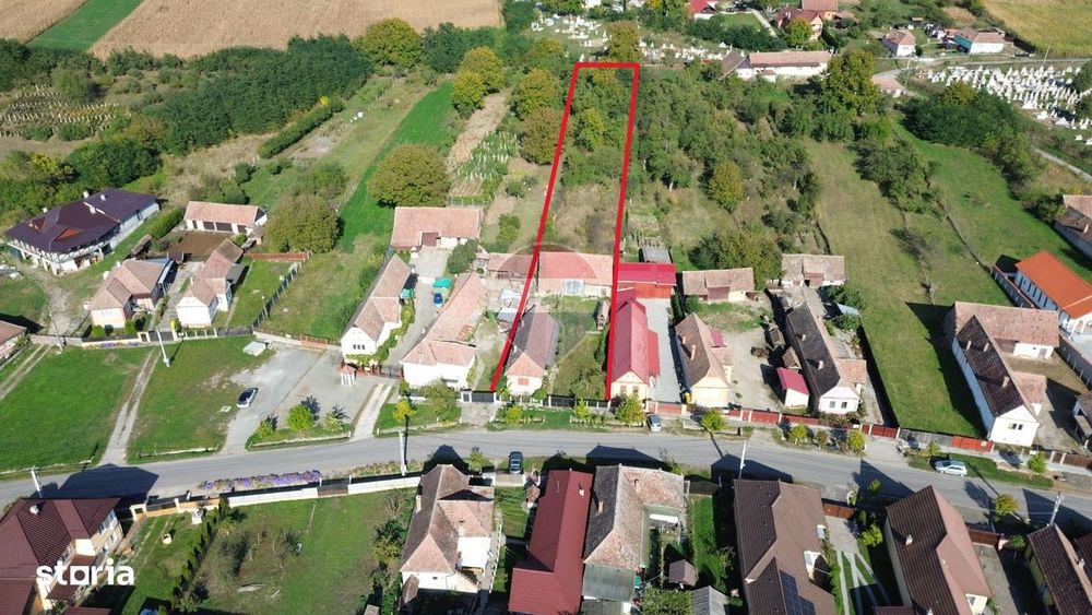 Casă cu 3 camere și este 2.500 mp teren , Blăjel – aproape de Medias