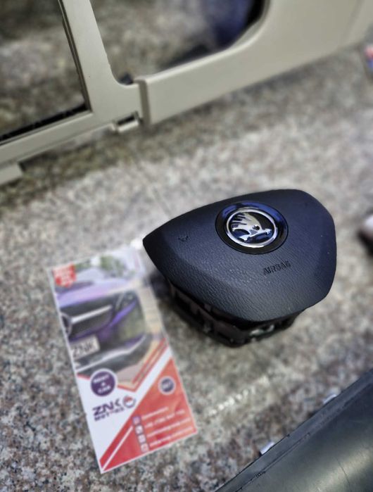 Skoda SUPERB 3 - kit airbag - plansa de bord bej negru - set centuri