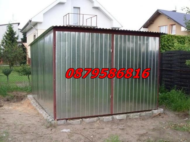 НОВИ метални ПОЦИНКОВАНИ гаражи Нов Метален ламаринен гараж поцинкован