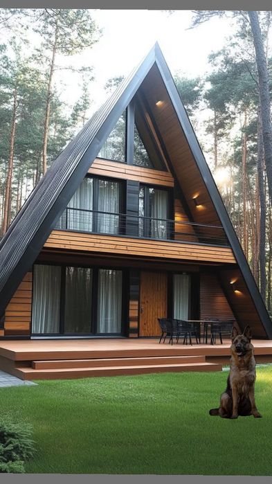 Строительство A-frame дома под ключ в Узбекистане