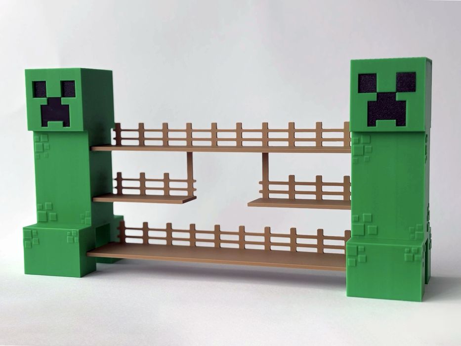 Уникална етажерка / Рафт за Minecraft фигурки (Kinder Joy)