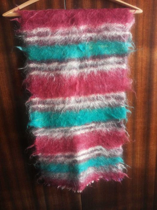 Шарф новый шерстяной мохеровый индия