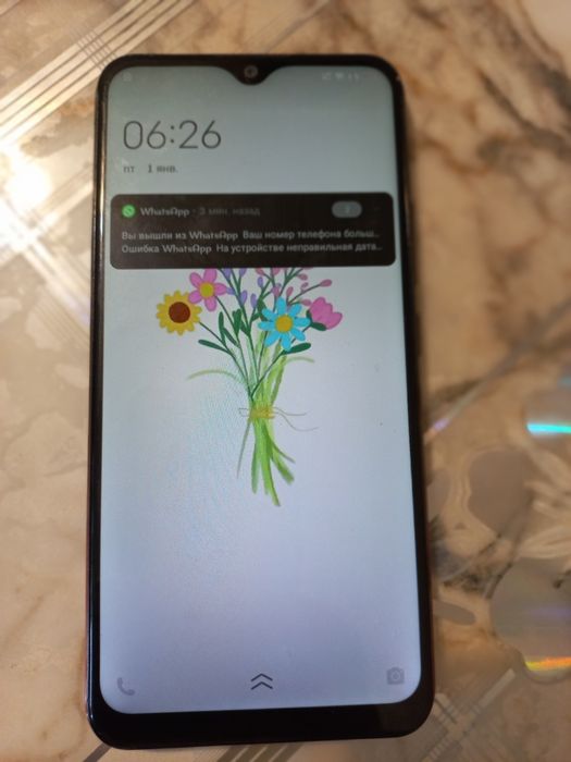 Продается cотовый телефон Vivo Y 12 на 64 Гб на 2 сим карты, с коробко