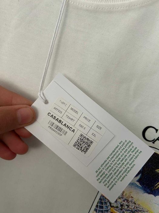 Tricou Casablanca Alb Bărbați Nou M XXL Fashion Premium
