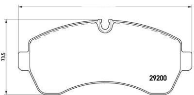 Set placute frana fata Mercedes Sprinter (906/907/910), 06.2006-2018; Sprinter2018-, VW Crafter 2005-2017; marca SRLine Polonia
