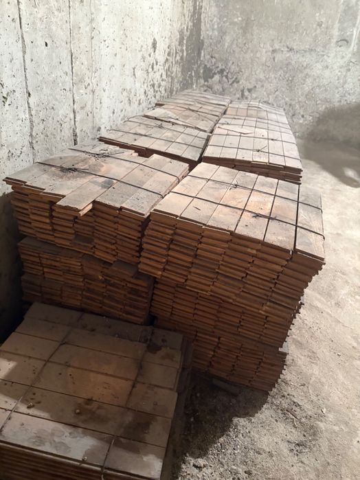 Естествен паркет дъб. Неупотребяван, но съхраняван с години