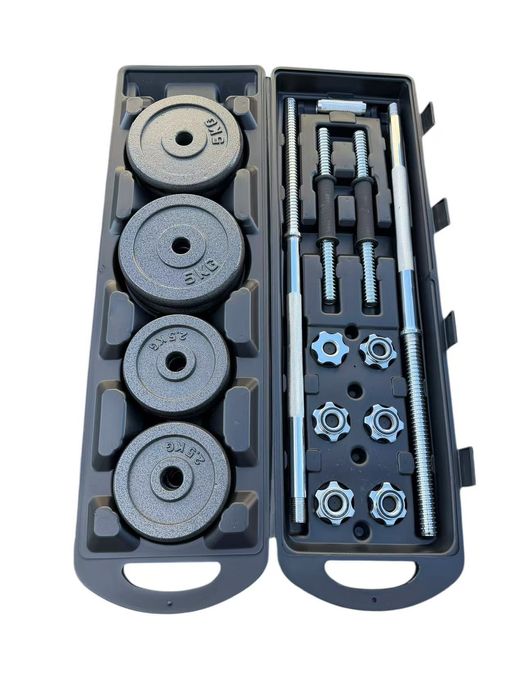 Комплект дъмбели и лост 50 кг