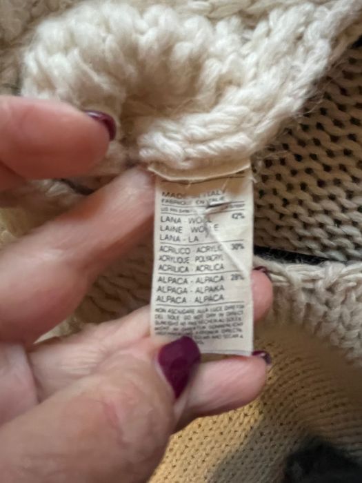 Pulover Sisley, lana si alpaca