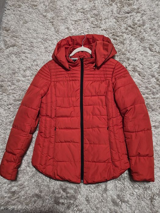 Дамско яке Lee Cooper, размер ХЛ, цвят наситено оранжево, към червено.