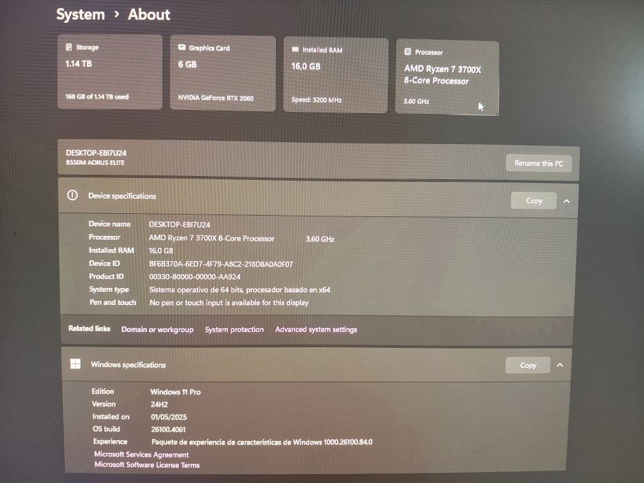 PC gaming cu monitor 144hz