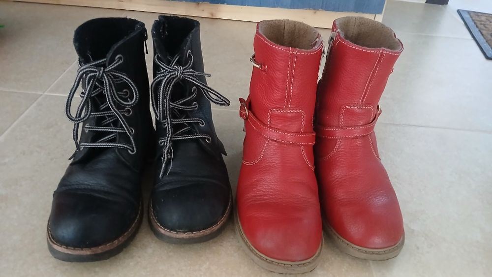 Cizme de piele pentru copii, marimea 32