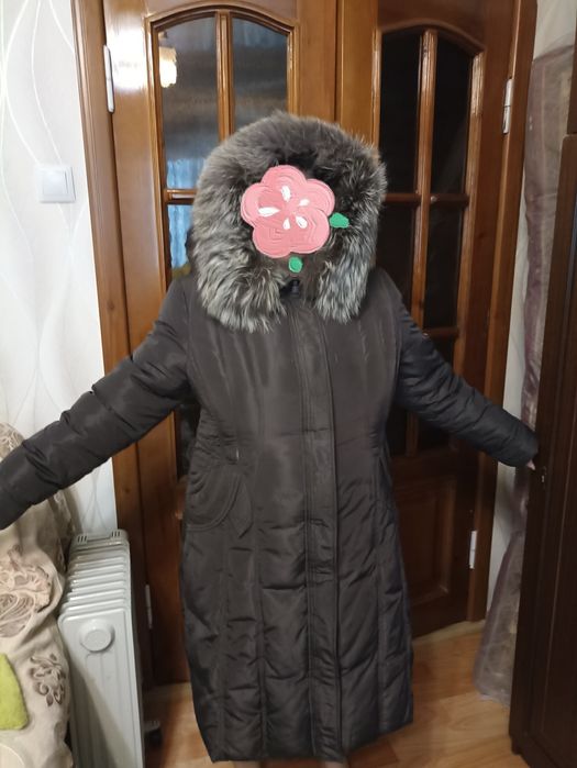 Пальто зимнее с чернобуркой