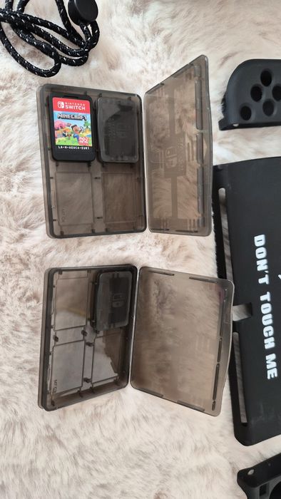 Конзола Nintendo Switch – OLED, Черно-бял с консумативи и Гаранция!