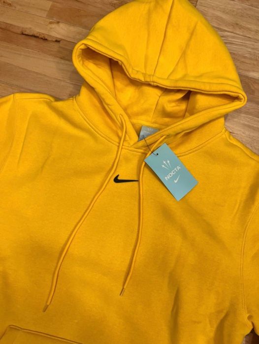 Nike NOCTA Hoodie Men’s, Large, Yellow University Gold Pullover Fleece