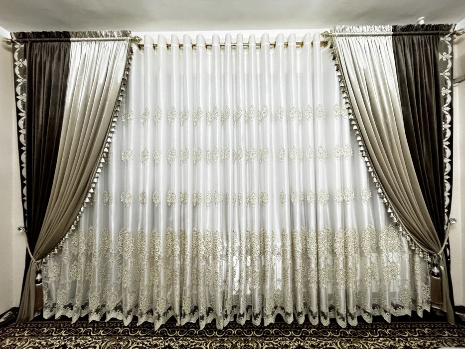 Парда дераза ва эшик учун холати янги без занавеска