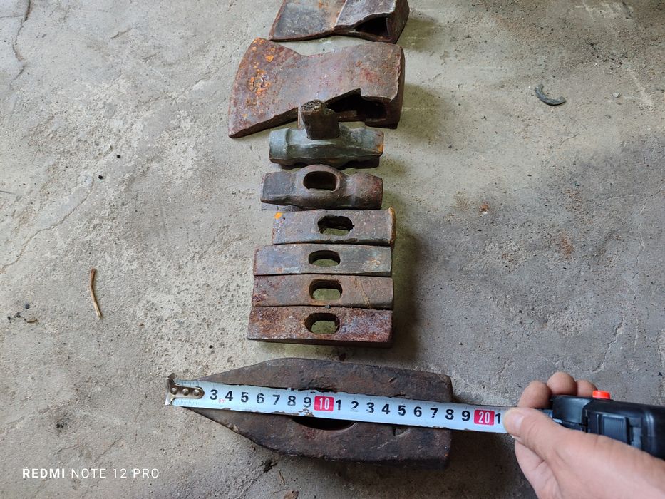 Кольца, поддувало, молотки и пр.