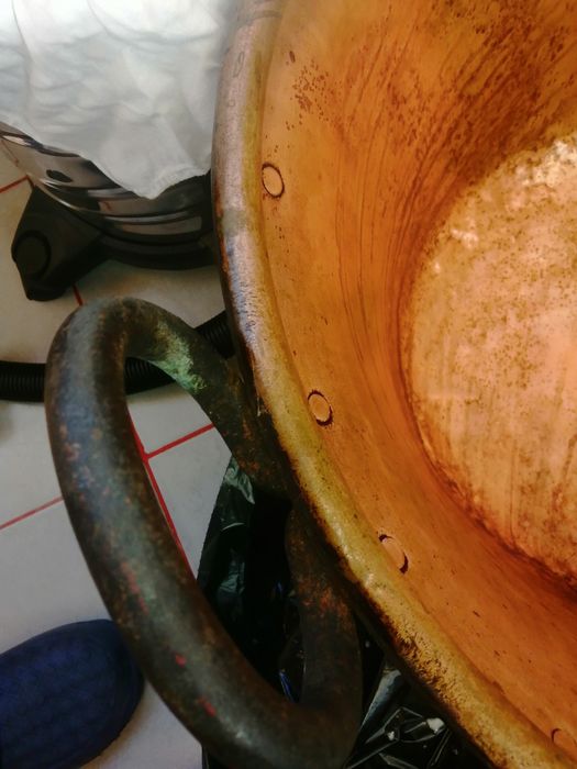 Ceaun cupru bătut 80 l dintr-o bucata