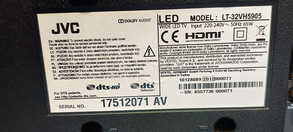 Смарт телевизор jvc lt-32vh5905 led 32.0 ", 81.0 см