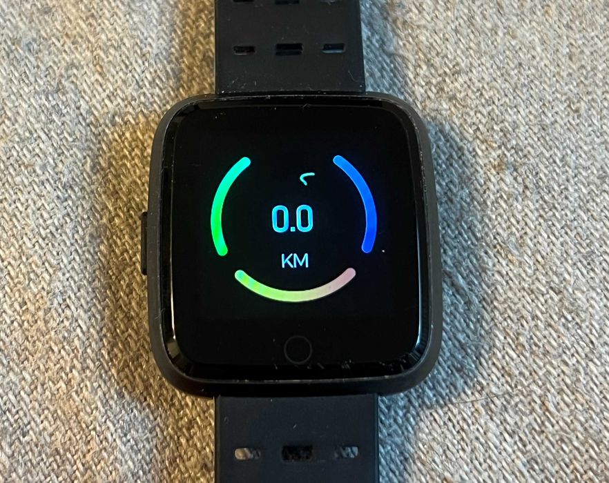 Smartwatch Fitness Negru Monitorizare Ritm Cardiac Somn Sport