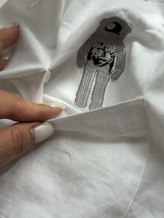 Рубашка белая корея муж