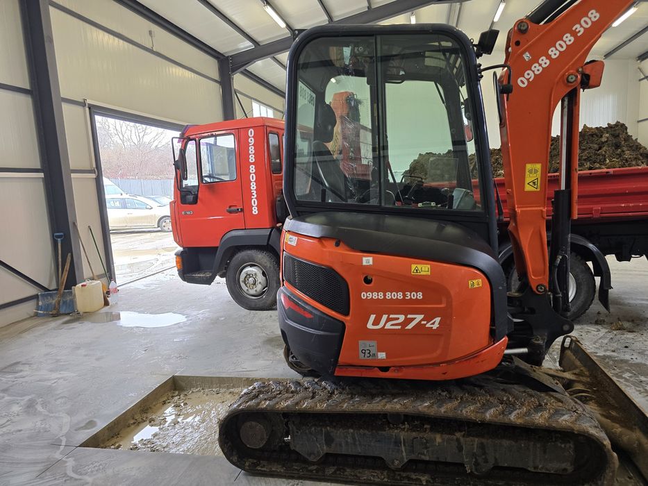 Работа със мини Багер,Валяк и Самосвал с Кран