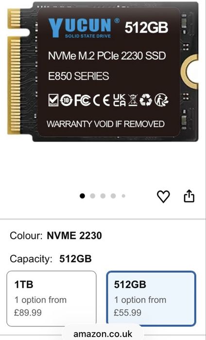 Yucun Memorie SSD 512gb pt Laptop