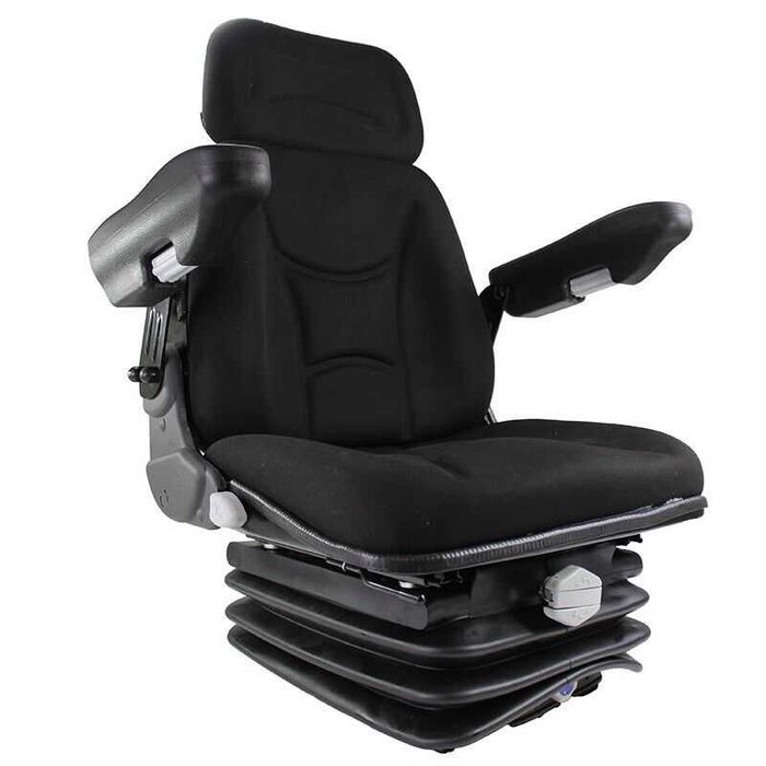 Scaun tractor cu suspensie mecanică din material textil GoPart